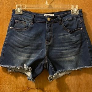 Vipones Women’s Juniors Shorts Sz L Plain Blue No Frills